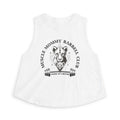 Muscle Mommy Barbell Club Crop Top | Strong As A Mother, Lion Weightlifting