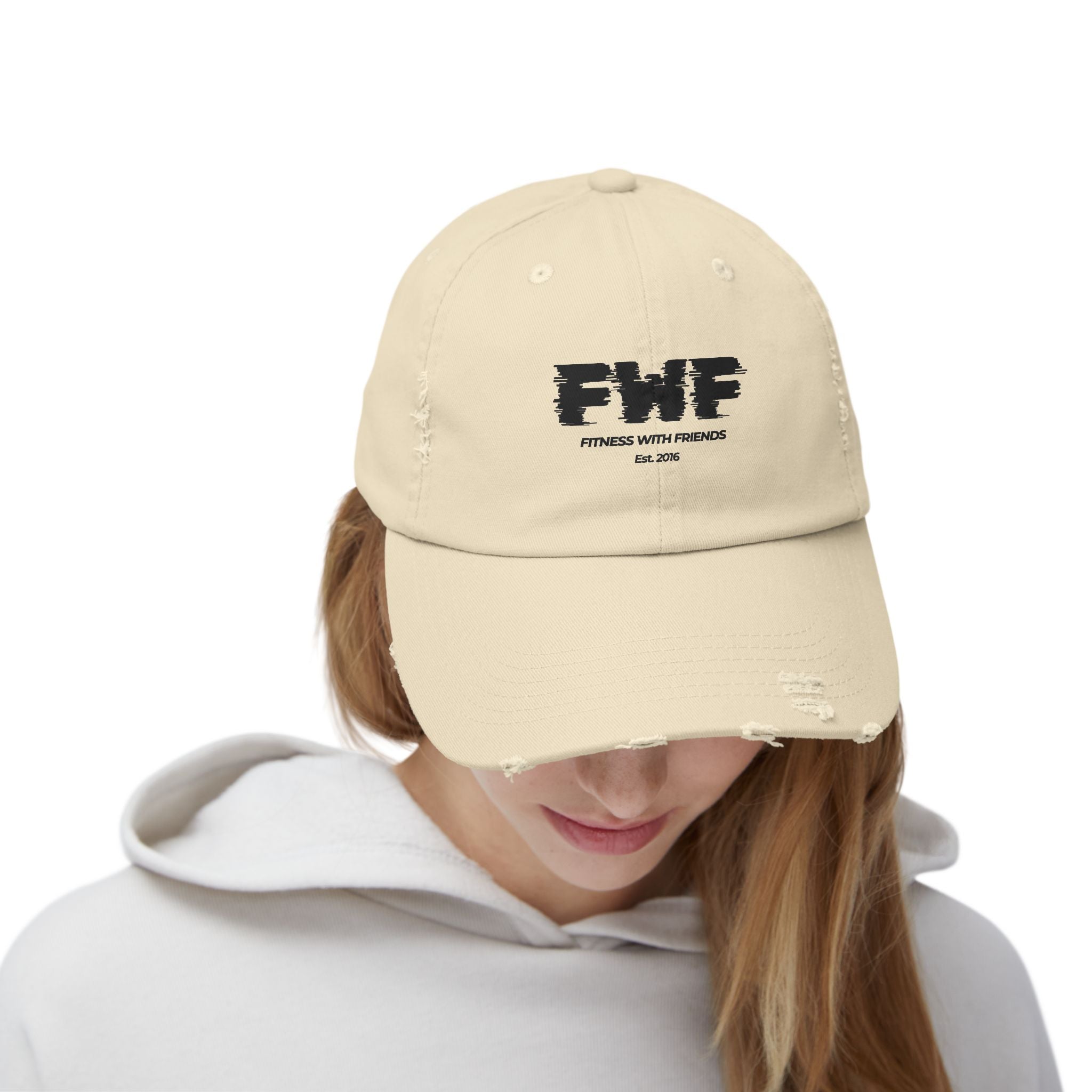 Distressed FWF Logo Cap — Vintage "Friends With Friends" Baseball Hat